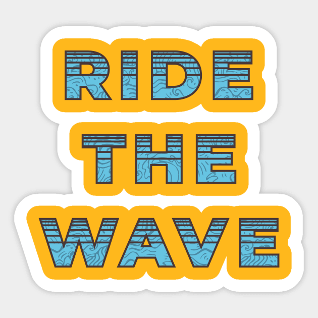 Ride The Wave Sticker by khani